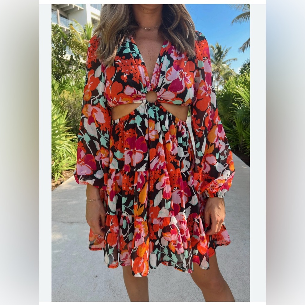 Floral Long Sleeve Dress